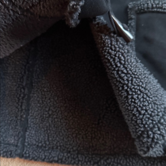 LL Bean Womens Faux Suede Sherpa Lined Toggle Duffle Coat - Picture 7 of 10